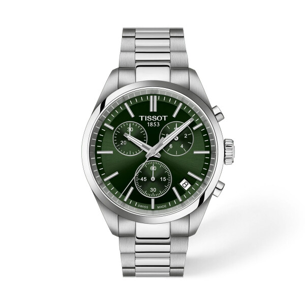Reloj TISSOT PR 100 de acero 40mm con esfera verde inglés Reloj TISSOT PR 100 de acero 40mm con esfera verde inglés