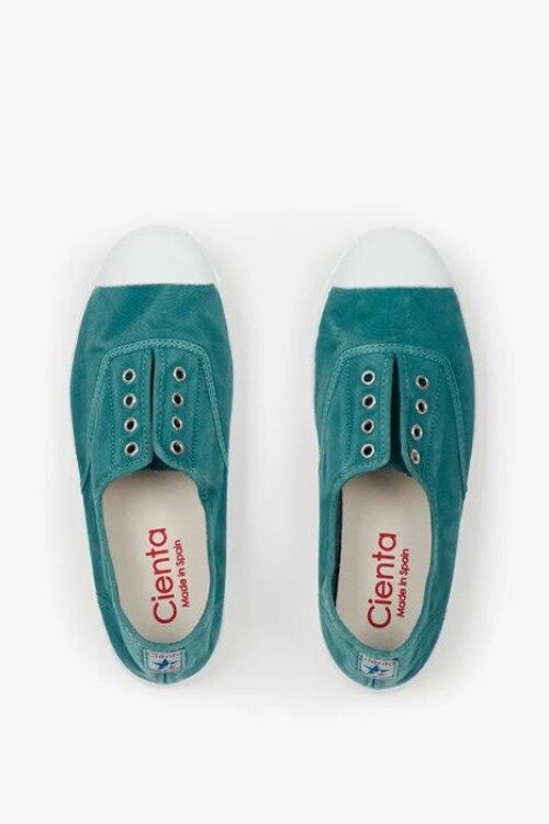 Zapatilla inglesa puntera tintado enzimático jungla Petroleo