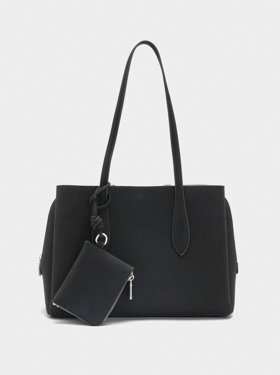 Bolso Para Portátil 13" Textura Suave - negro 