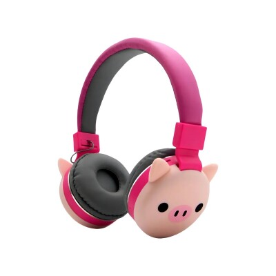 Auriculares bluetooth inalámbricos infantiles con diseño chancho Auriculares bluetooth inalámbricos infantiles con diseño chancho