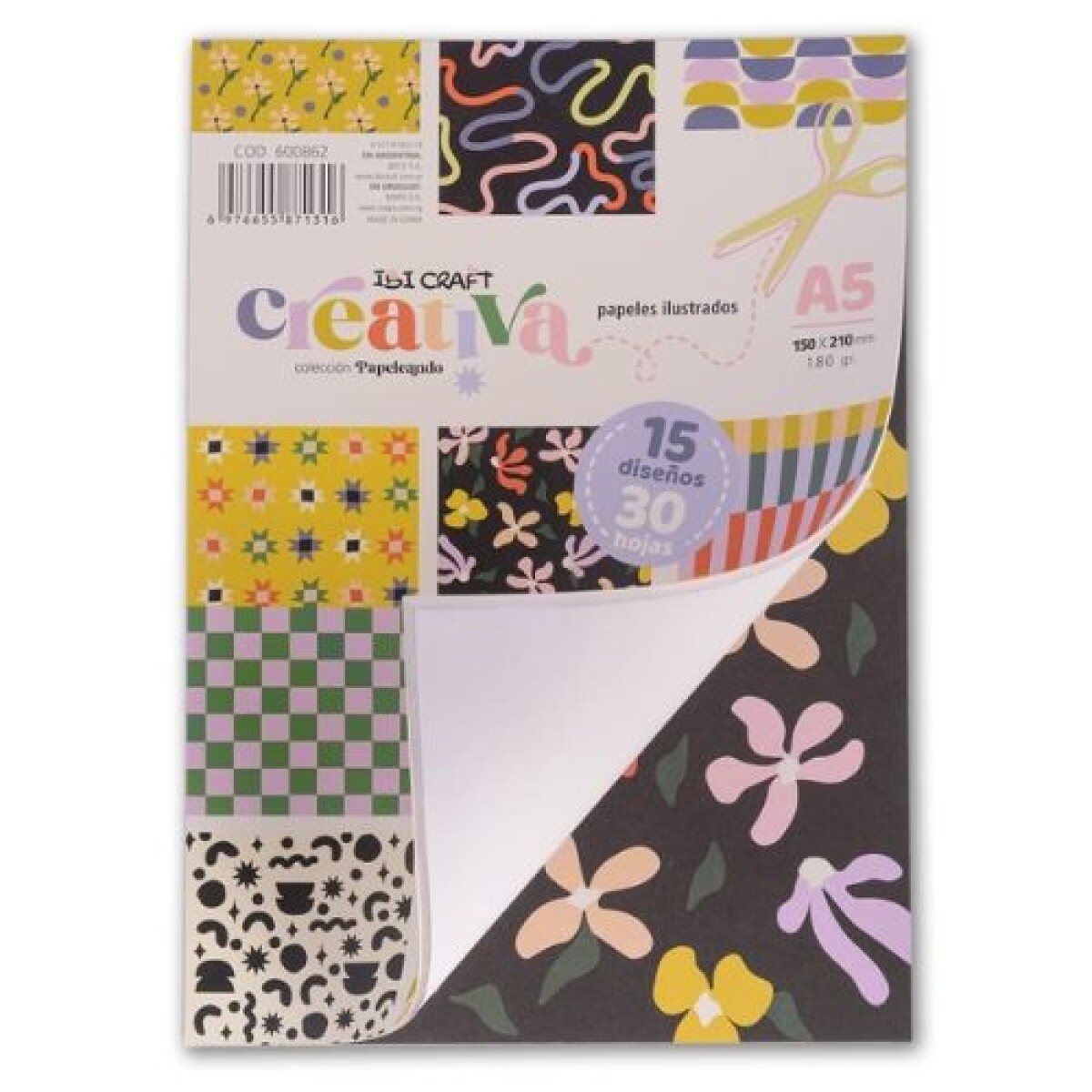 Block ilustrado Creativa Papeleando 30 hojas - Block Ilustrado Creativa Papeleando 30 Hojas 