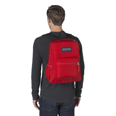 Mochila Escolar Jansport Cross Town Original Unisex Urbana Red Tape