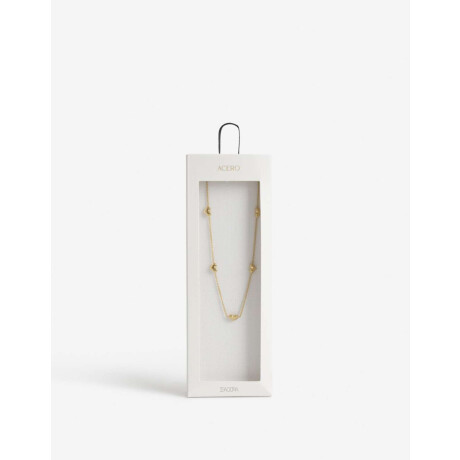 Collares Cortos Metal Dorado