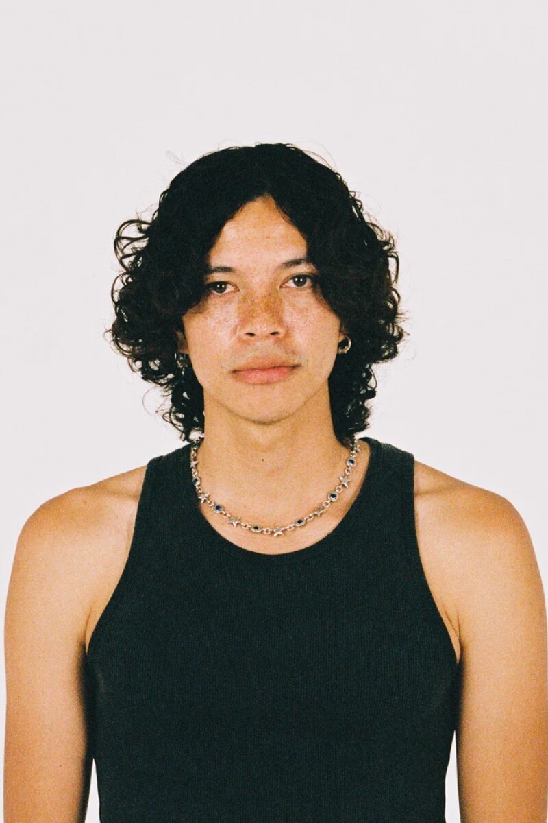 Blue Squadra Necklace Plata