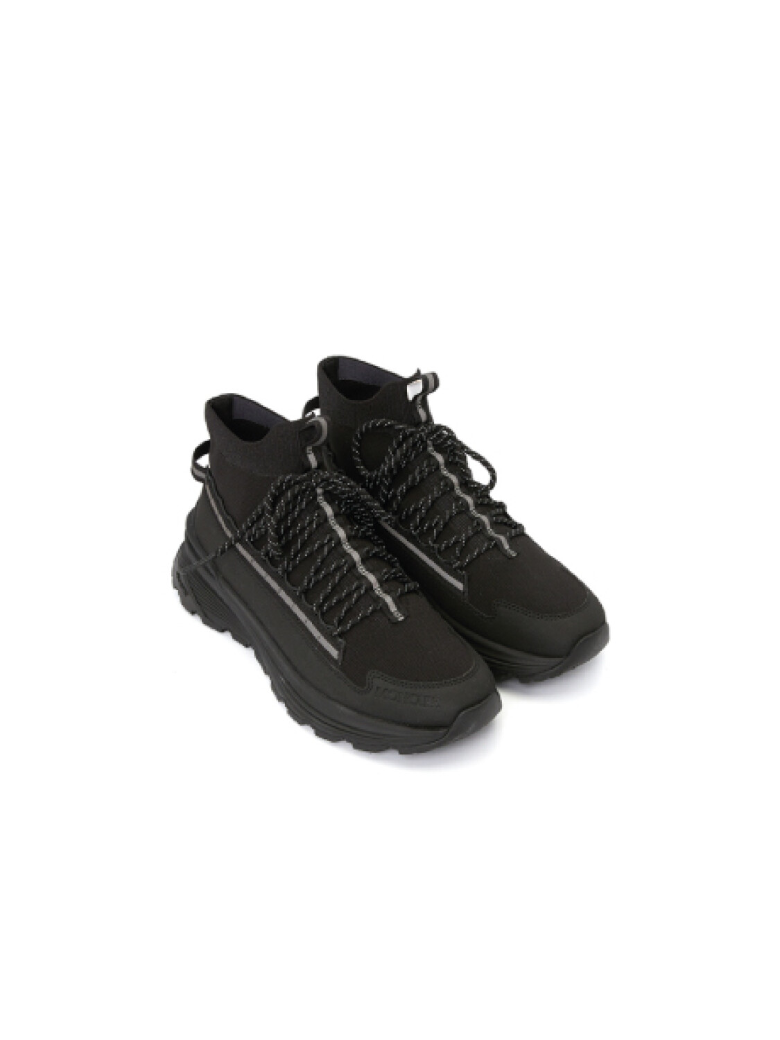 Moncler -Championes estilo media Monte Runner Negro