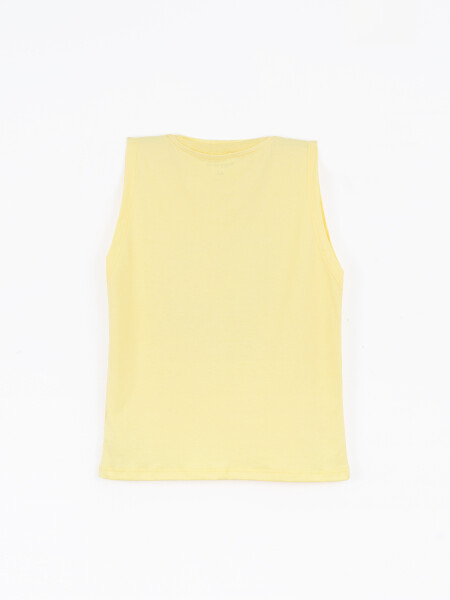MUSCULOSA ABRAHAM PRINT AMARILLO