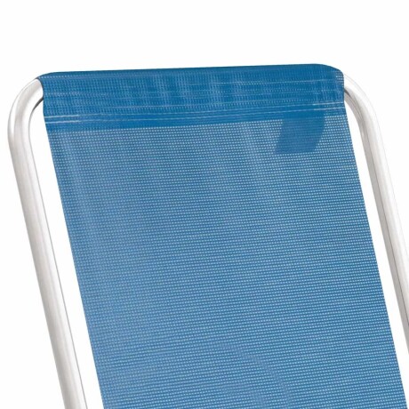 Kit 2 Reposeras Altas Plegables Aluminio Conforto Total Mor Azul