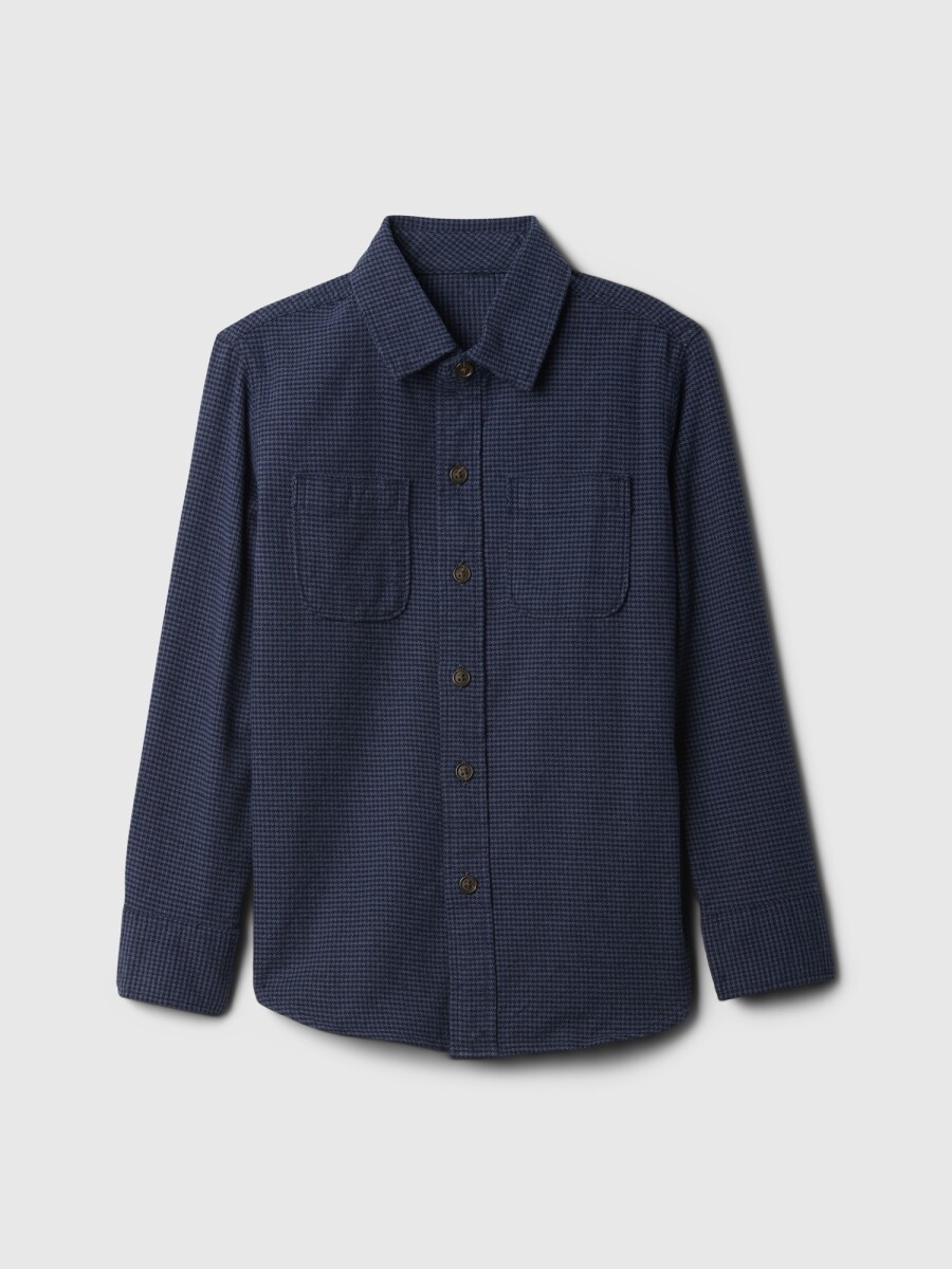 Camisa Flannel Niño - Sargassus Blue 
