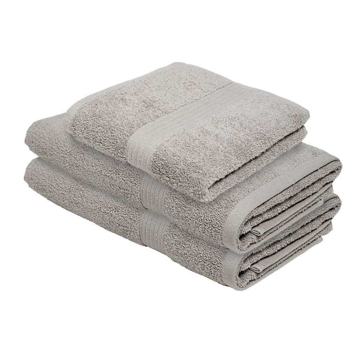 Set 3 Toallas: 40X70 + 2*70X140Cm Alg - Beige 