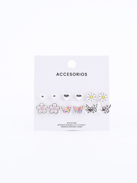 CARAVANAS SET X 6 PLATEADO