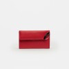 Billetera Katy En Cuero Graneado Rojo
