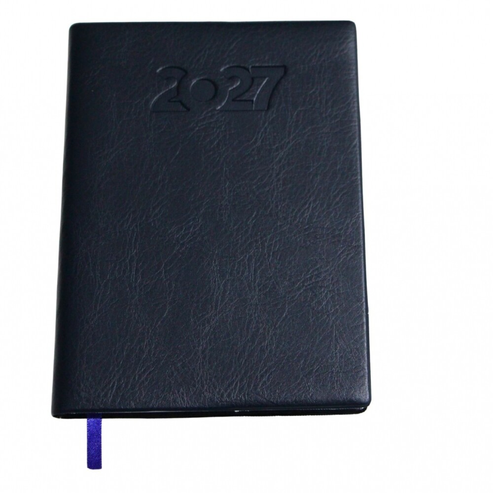 AGENDA ABEZETA 211 CLASICA MEDIUM TAPA FUNDA SEMANA A LA VISTA COLOR GRIS OSCURO