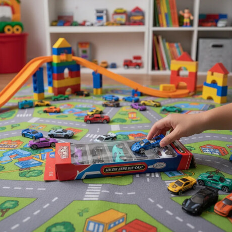 Set de 4 Mini Autos Juguetes Metálicos Colección Varios