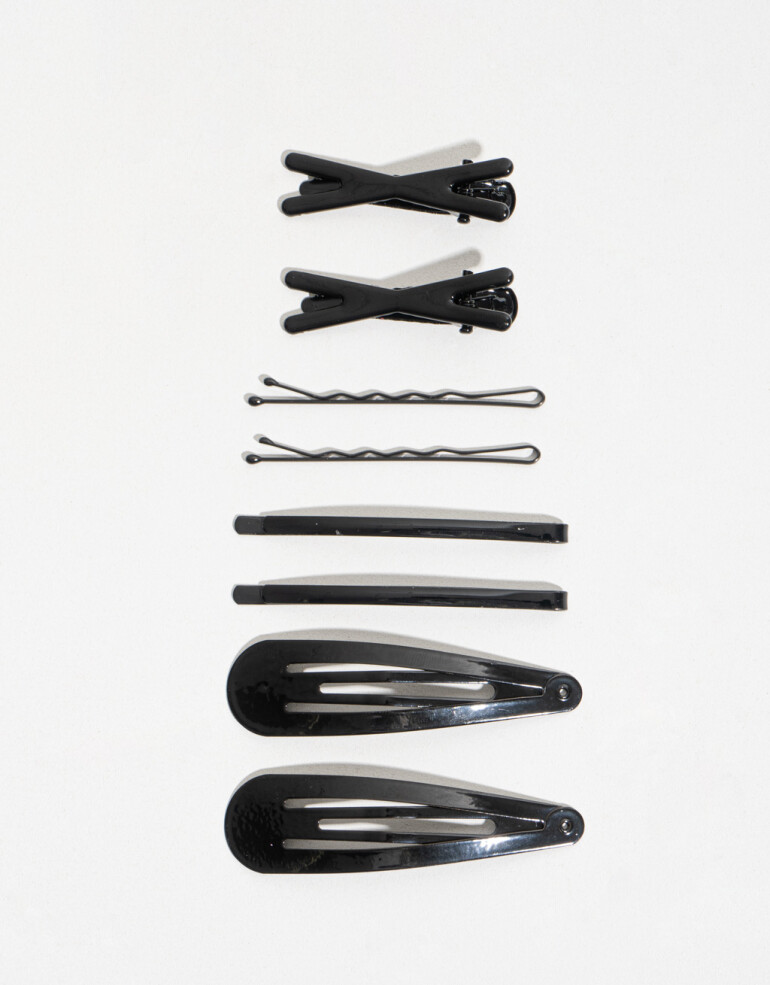 Accesorios Pelo Set Varios Set De Hebillas - Negro