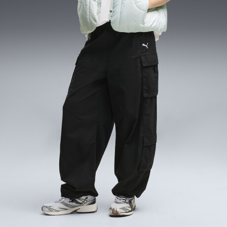 ESS Relax.Barrel Ripstop Cargo Slouchy Pants 63667501 Negro