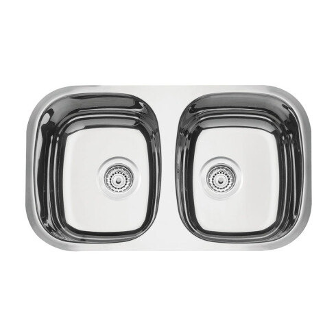 PILETA DE COCINA PULIDA VALVULA 4 Y 1/2 72.2X40X15.2 CROMO 000