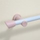 Barrote Cortina 2,00m 28mm + 2 soportes ROSA Y BLANCO