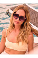 Lentes Tiwi Hexagon Ii Shiny Bicolor Purple/pink With Burgundy Gradi