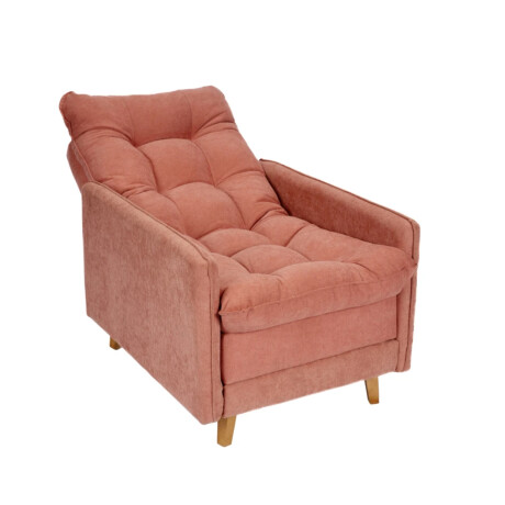 Combo Rustico Poltrona Reclinable + Puff Montreal Terracota