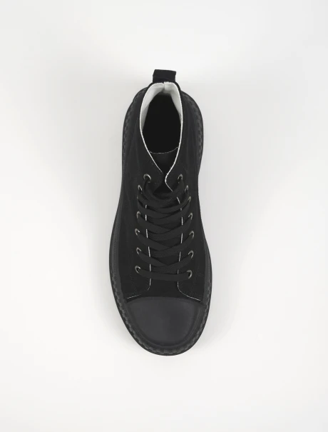 Bota canvas negro