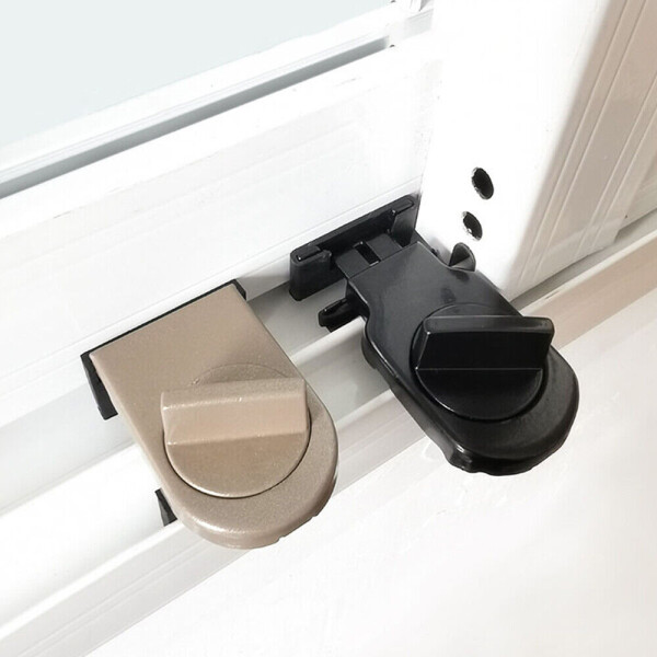 Tranca Para Ventanas Corredizas Cierre Traba De Seguridad Color Variante Negro