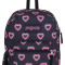 MOCHILA JANSPORT CROSS TOWN HAPPY HEARTS BLACK