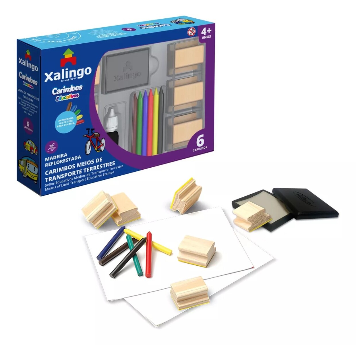 Sellos De Vehículos X6, Con Crayolas 