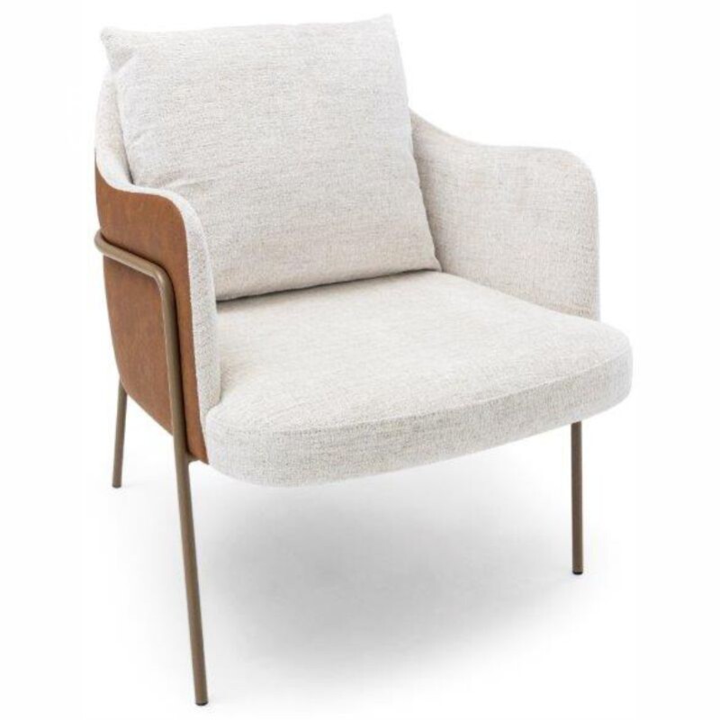 Butaca 3815 Tapizada en Tela Tostado