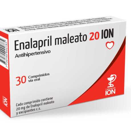 Enalapril ION 20mg 30 Comprimidos Enalapril ION 20mg 30 Comprimidos