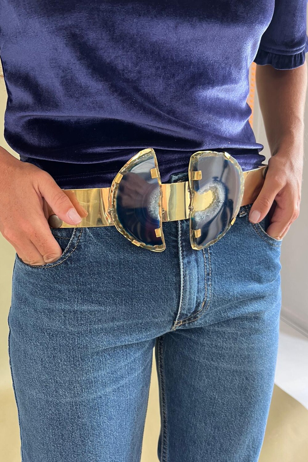 Faja Doble Ágata Azul