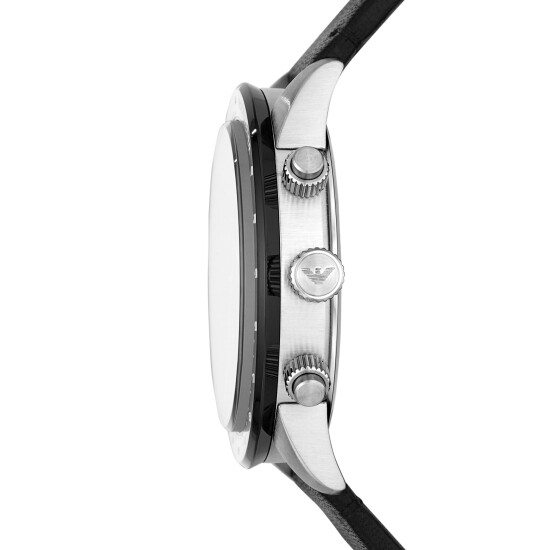 Reloj EMPORIO ARMANI MARIO Cuero Negro Esfera 42mm 0