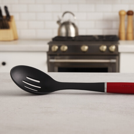 Cuchara de Servir Ranurada Roja 35 cm Cuchara de Servir Ranurada Roja 35 cm