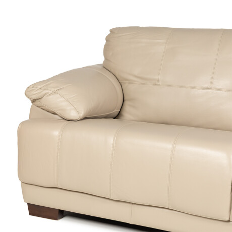 Sofá Tucson - Cuero Básico - 3 cuerpos 519 (Beige)