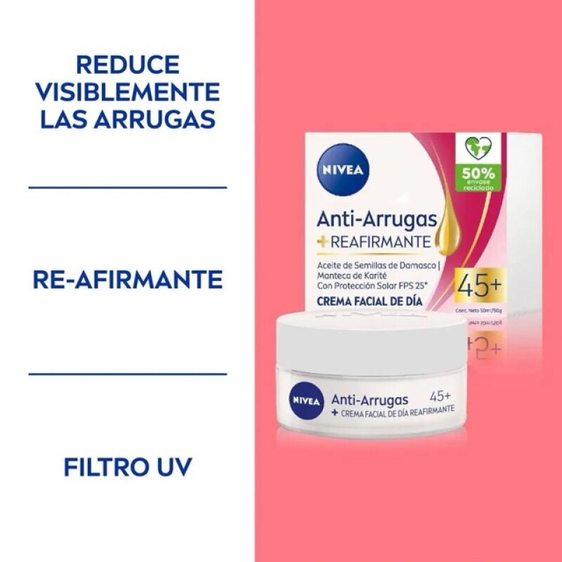 NIVEA ANTIARRUGAS CREMA FACIAL DE DIA 45 NIVEA ANTIARRUGAS CREMA FACIAL DE DIA 45