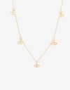 Collares Cortos Lucky charm Collar Corto Ojos En Strass - Dorado