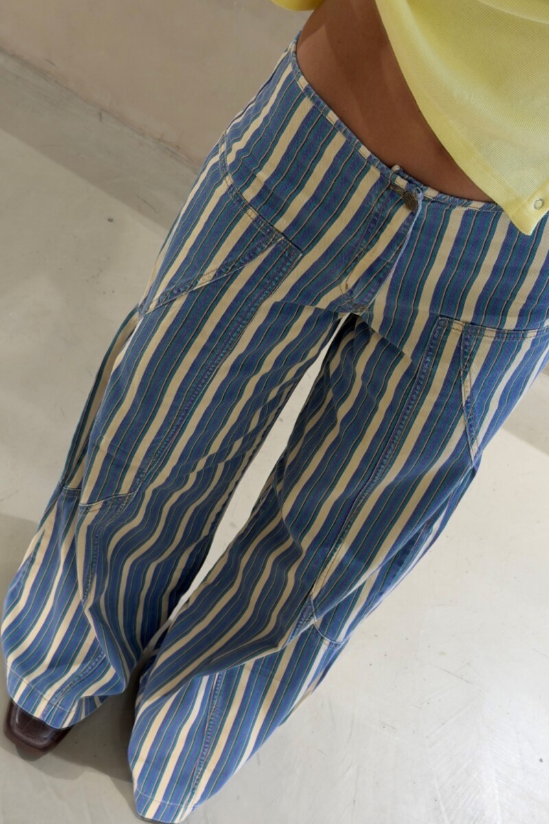 Jean Wavy Estampado Verde