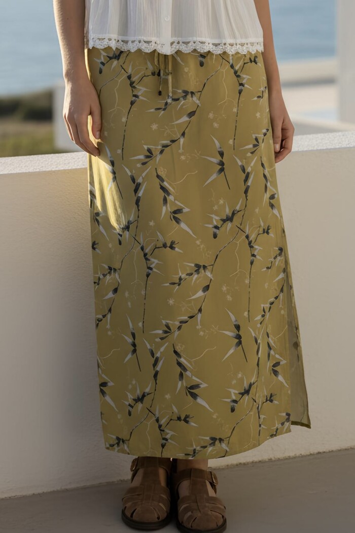 Falda Print Pistacho