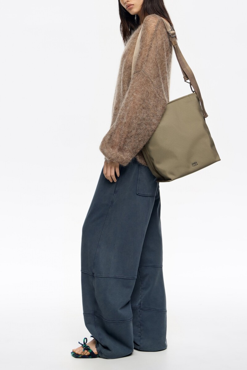 BOLSO CARLINO Gris Topo