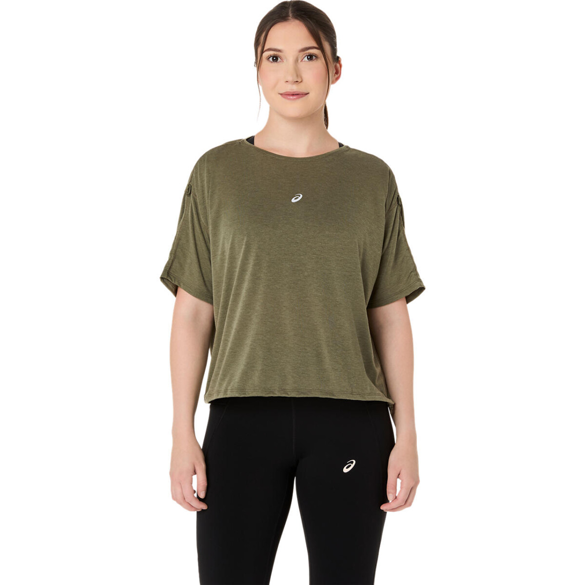 Polo Running Nagino Run Adjustable SS Top Mujer - Dark Olive 
