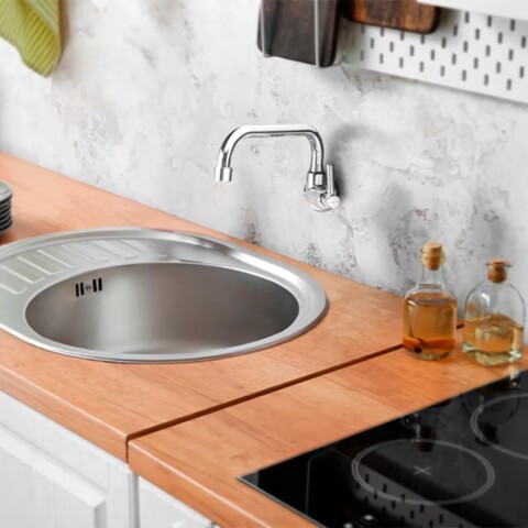 Grifo de Cocina de pared cromo horizontal LAGUNE Grifo De Cocina De Pared Cromo Horizontal Lagune