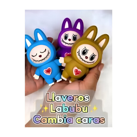 Llavero Muñeco Labubu LKN-1 Gira la Cabeza Varios Colores 001