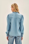 CAMISA JANE GATHERS Azul