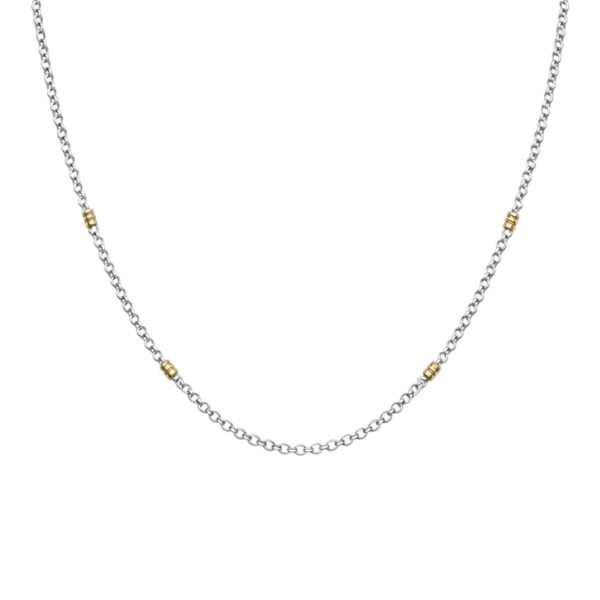 Cadena Rolo - Plata y Oro Sin Piedra CD5081 sinpiedra