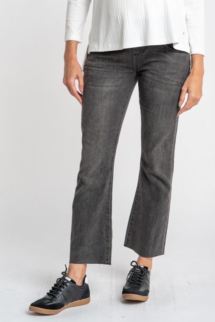 Flare Mamá Denim Gris