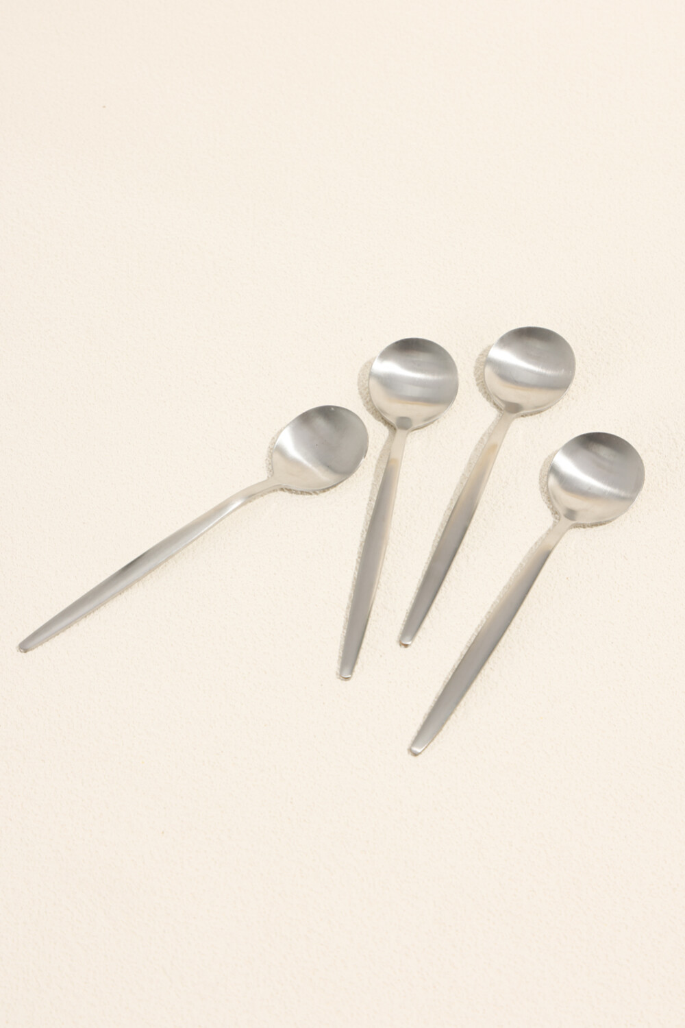 Cuchara De Té Fiordo, Set 4 Un. Plateado Color Unico