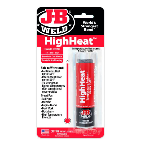 QUIMICOS VARIOS - MASILLA DE METAL EPOXI GRIS TRABAJOS DE ALTA TEMP. JB WELD QUIMICOS VARIOS - MASILLA DE METAL EPOXI GRIS TRABAJOS DE ALTA TEMP. JB WELD