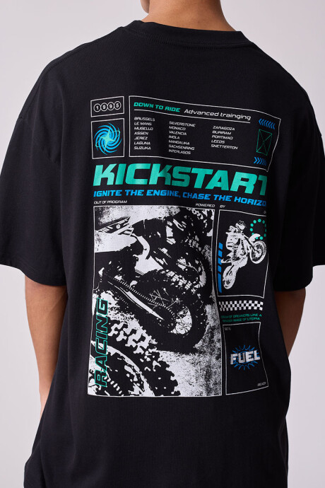 T-SHIRT CICLE DIXIE Negro