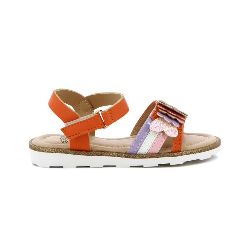 Angus Sandalia Niña Tira Ancha C/ Pulsera Y Detalle Pez Coral