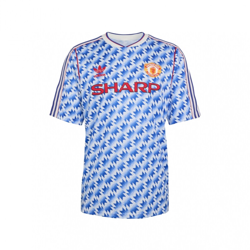 Camiseta adidas Manchester United Segunda Equipación White Blue