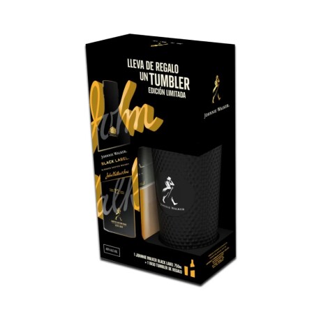 Pack Whisky Johnnie Walker Black Label 1L con Tumbler 001